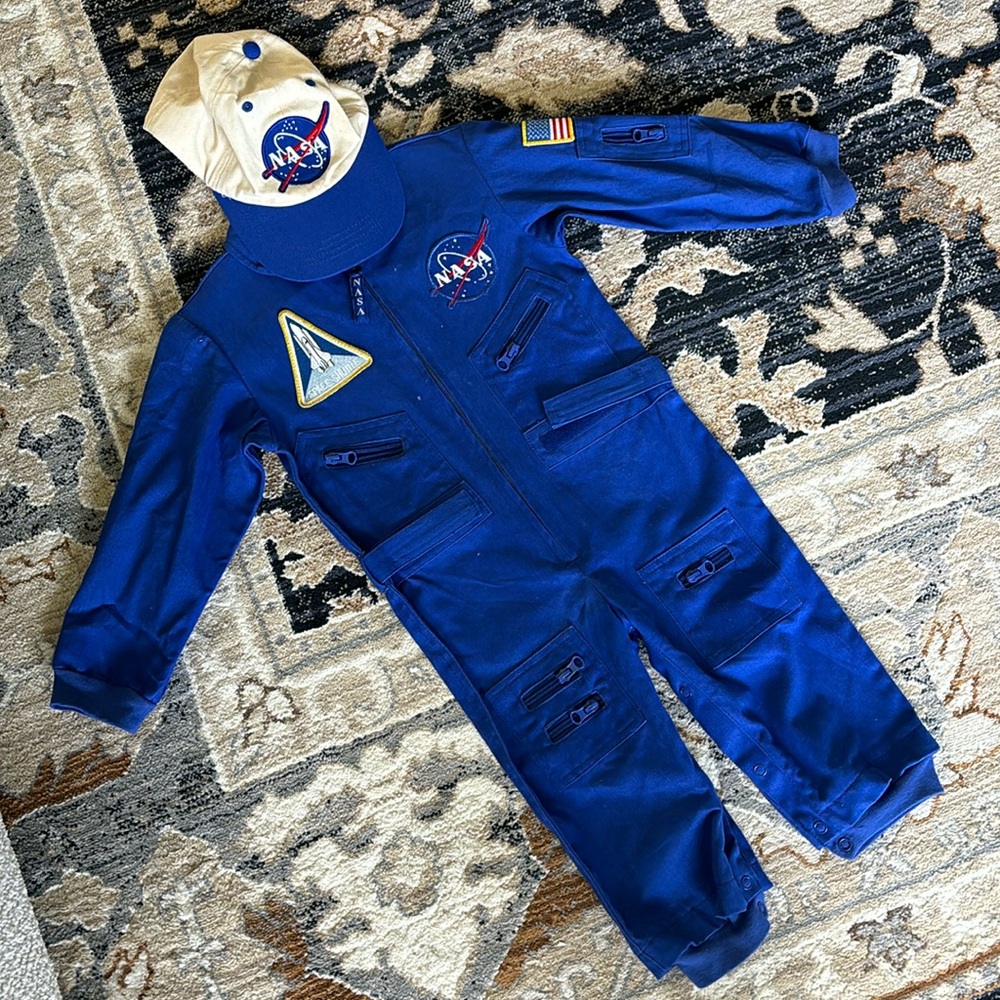 NASA Toddler Space Suit Costume With Adjustable Hat